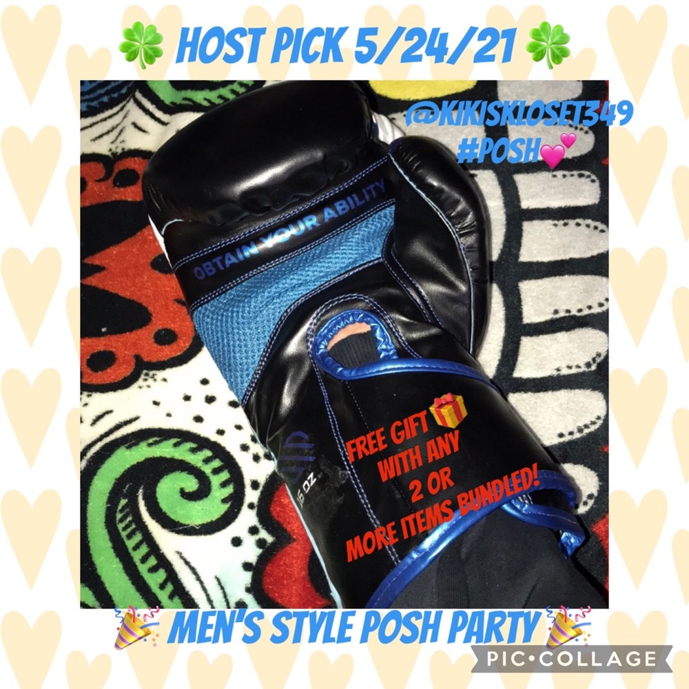 Sanabul essential gel glove 16oz black and blue